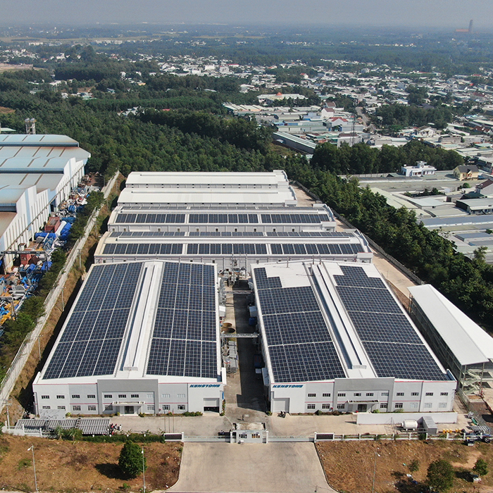 Dự án Điện mặt trời tại công ty Kenstone Việt Nam