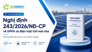 Nghị định 243/2026/NĐ-CP về DPPA và điện mặt trời mái nhà